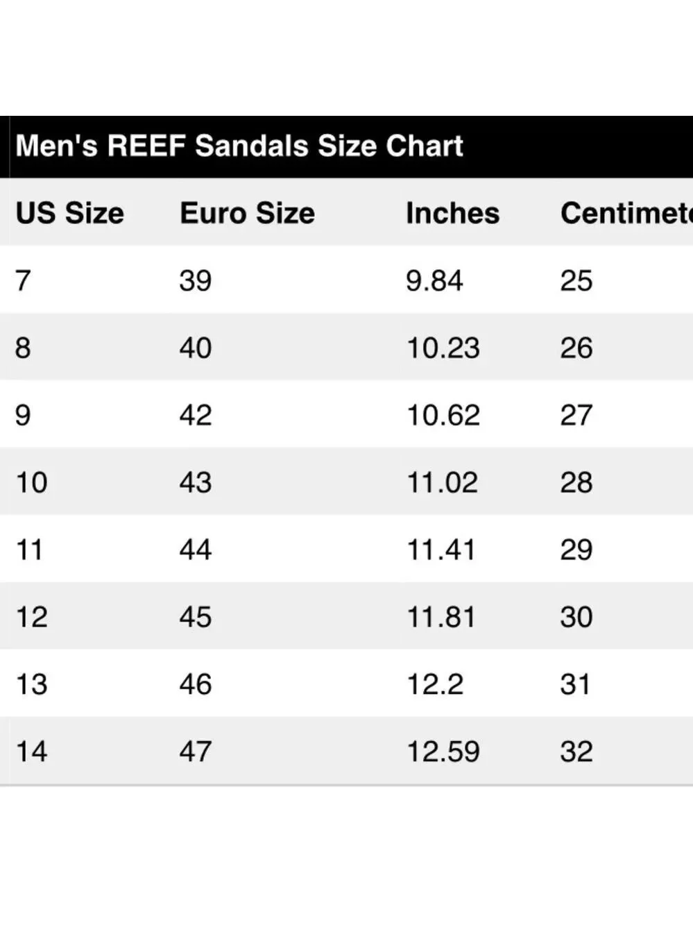 Men’s Reef Flip Flop Sandals - Size 10